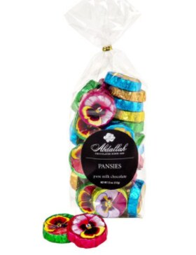 Milk Chocolates in Floral Pansy Wrap